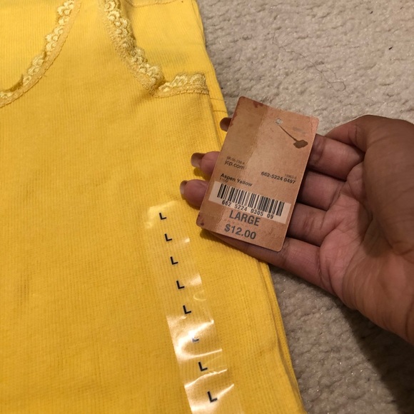 NWT Arizona Jean Co. Sleeveless Tank Top with Lace - Picture 2 of 2